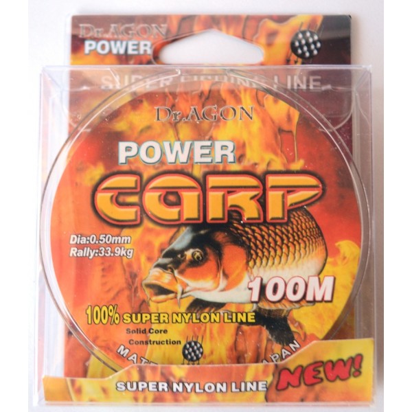 Волосінь мультиколор для риболовлі мультиколор, DrAGON Power Carp, довжина 100м, перетин 0,50мм